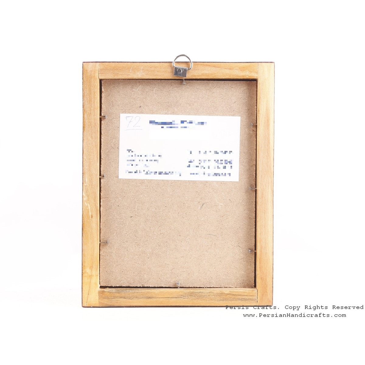 Miniature Hanpainting (Shahrzad) with Khatam Frame - HM3106-Persian Handicrafts