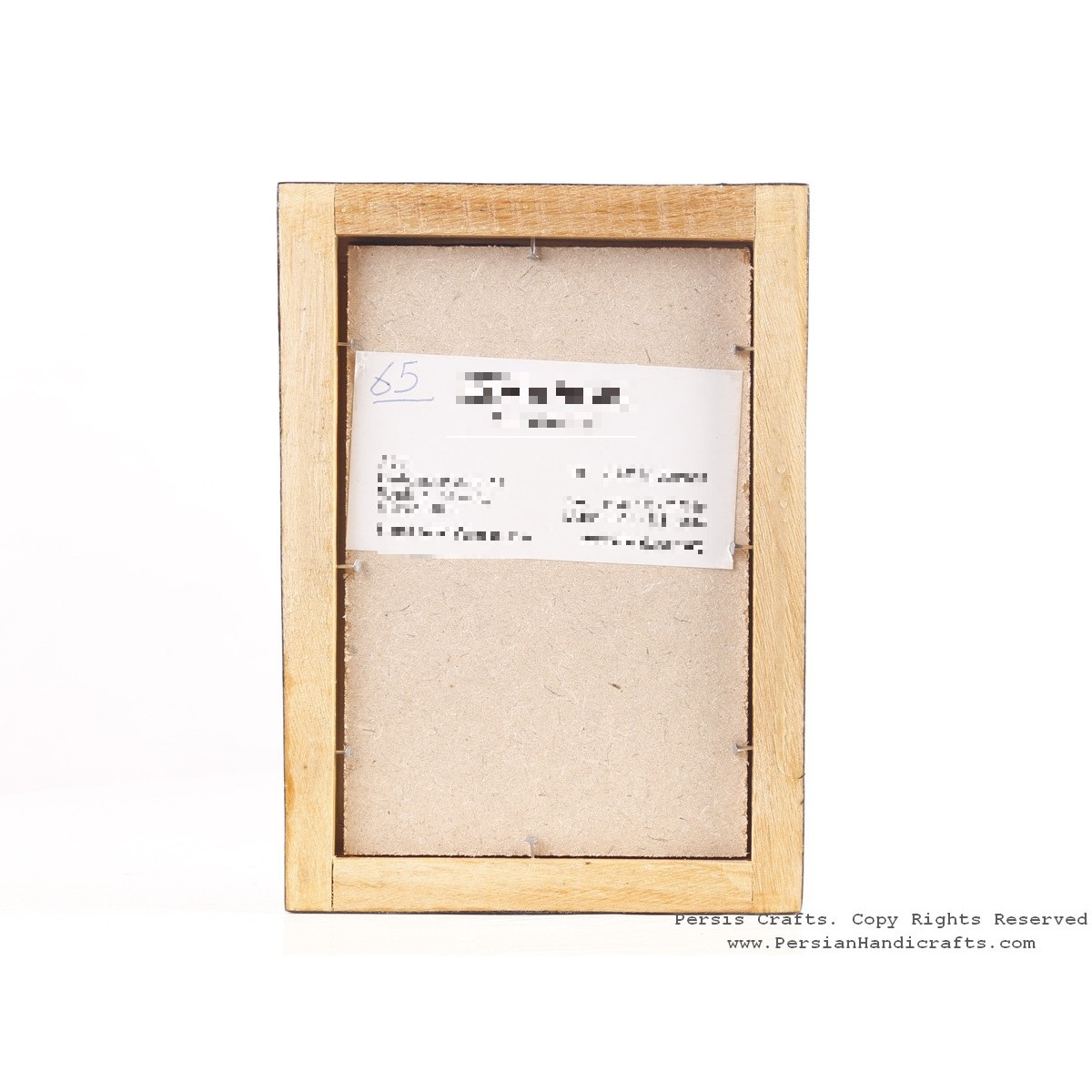 Miniature Hanpainting (Shirin & Farhad) with Khatam Frame - HM3108-Persian Handicrafts