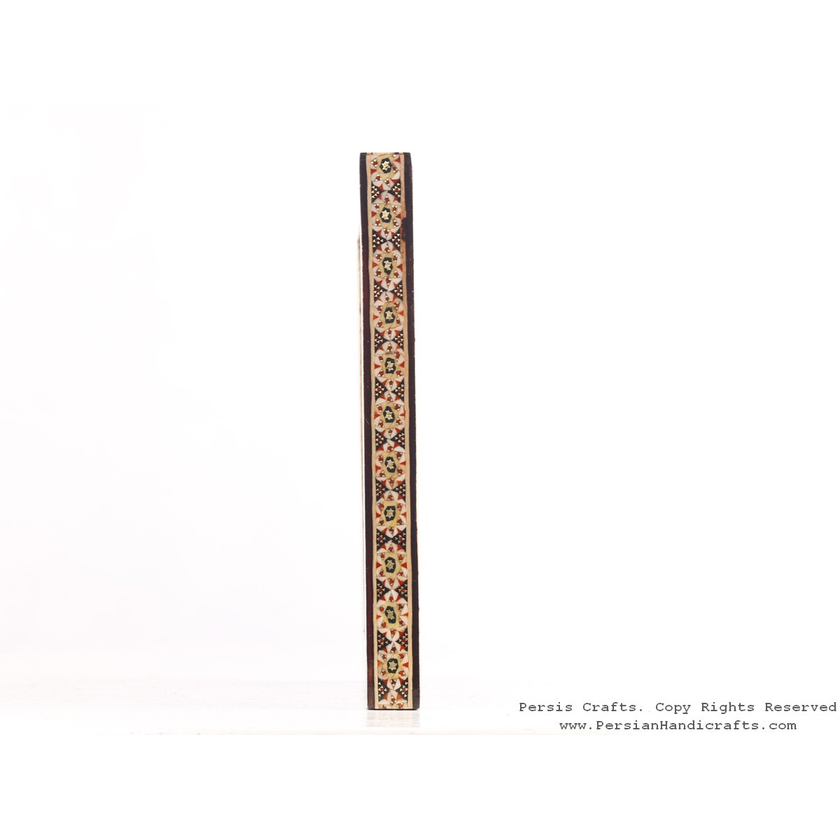 Miniature Hanpainting (Shirin & Farhad) with Khatam Frame - HM3108-Persian Handicrafts