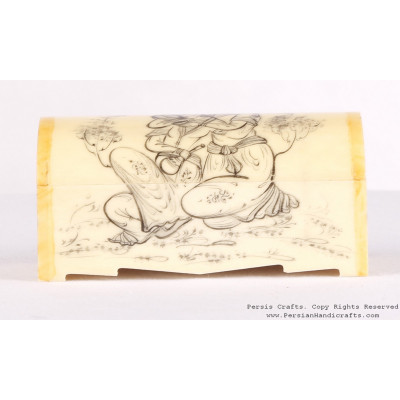 Miniature Hand Painted Jewelry Box - HM3109