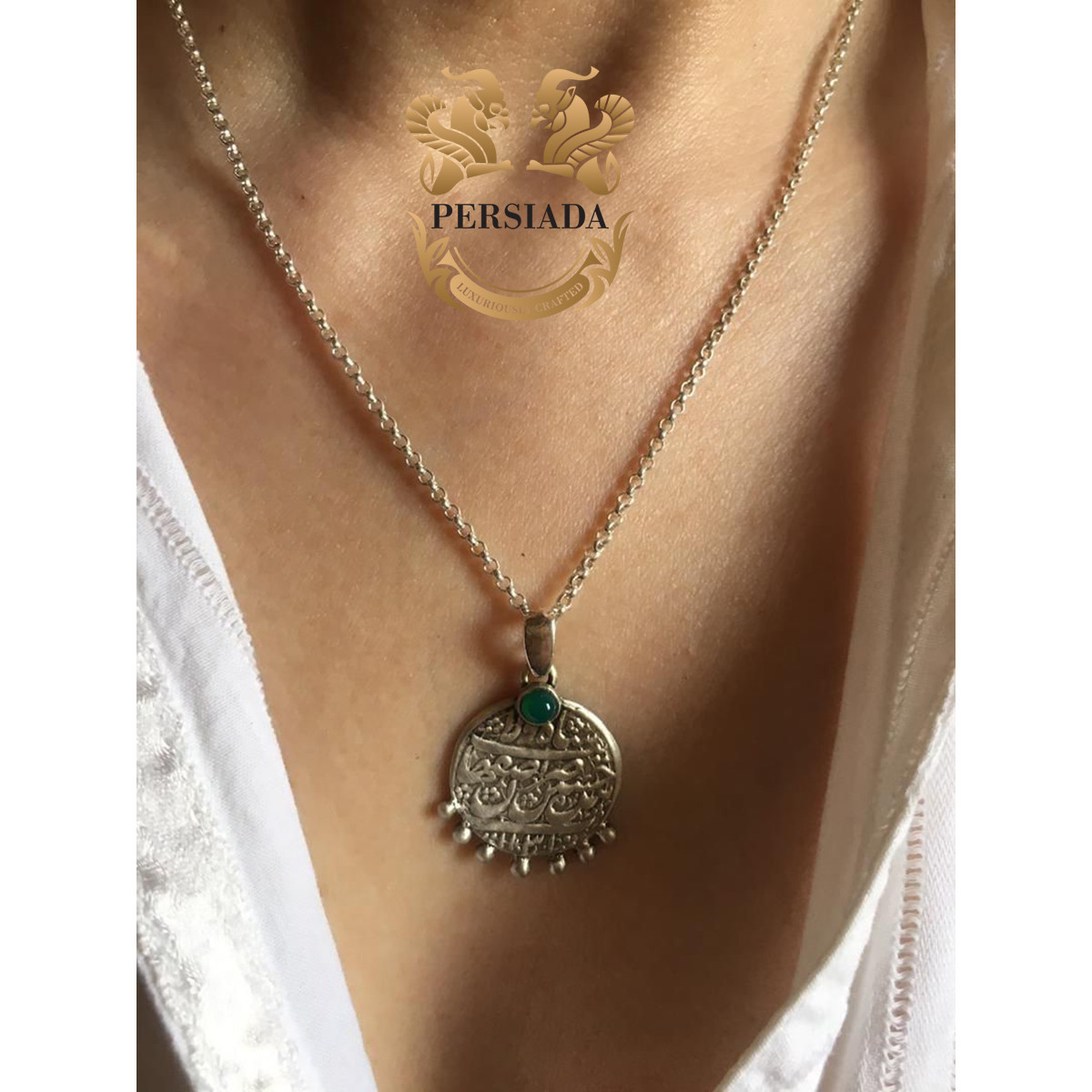 Silver Necklace | Silver Coating Chain Handmade | PHA707 | Persiada