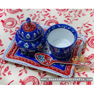 Tea Sugar Set | Hand Painted Minakari | PHE2101 | Persiada