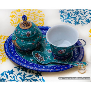 Tea Sugar Set | Hand Painted Minakari | PHE2101 | Persiada