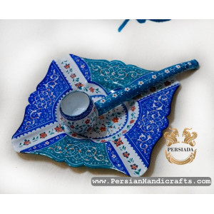 Pipe Ashtray Set | Hand Painted Minakari | PHE2103 | Persiada