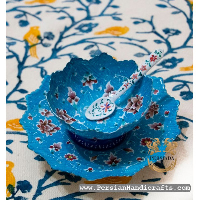 Decorative Bowl & Plate | Hand Painted Minakari | PHE2107