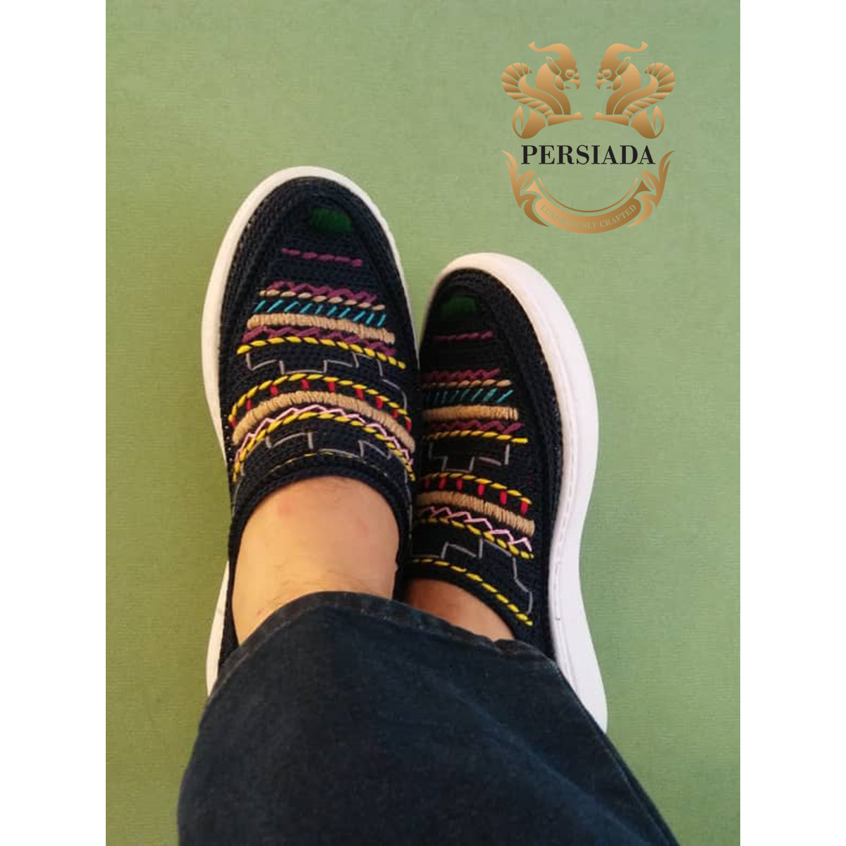 Give Traditional Persian Shoes | Cotton Handmade | PHG701 | Persiada