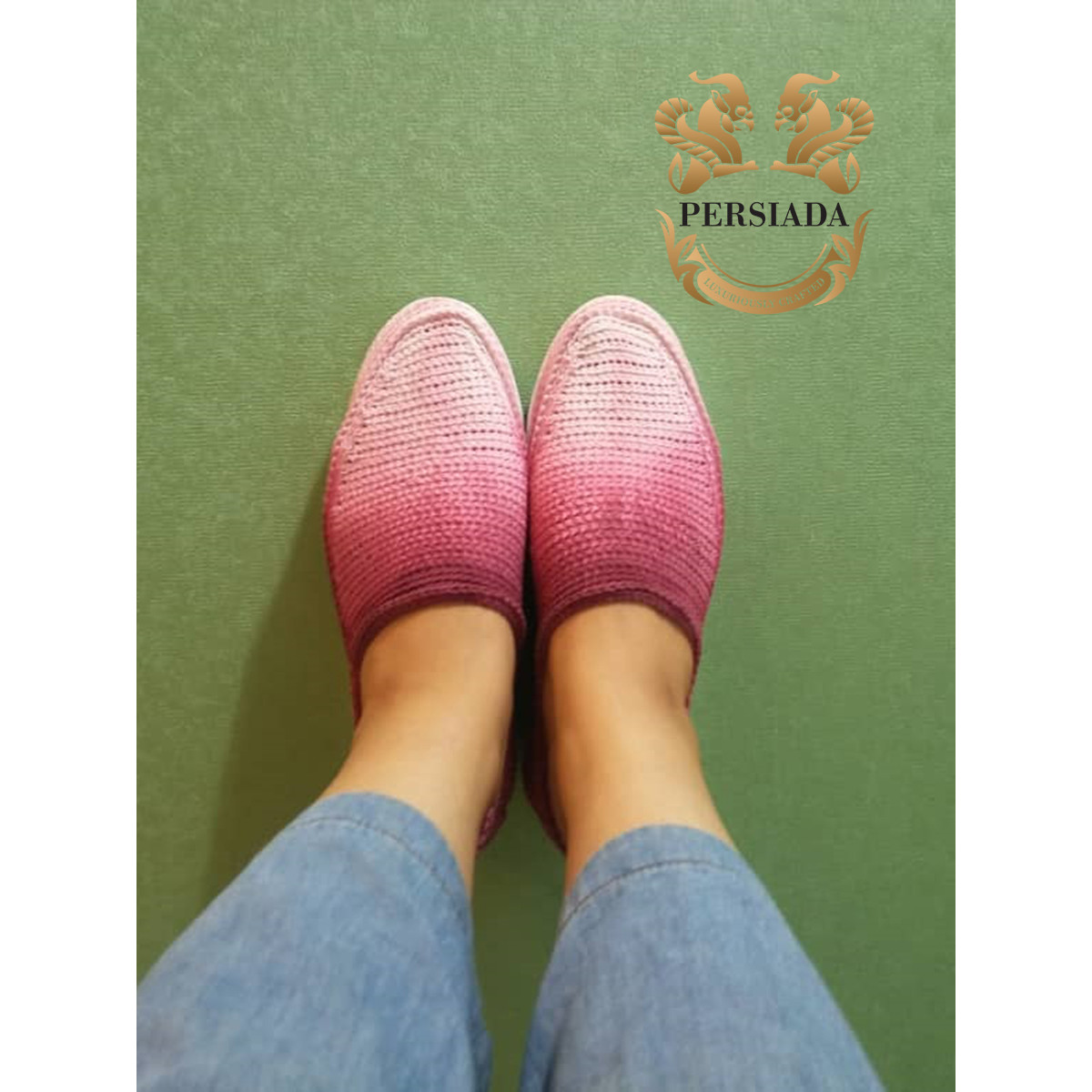 Give Traditional Persian Shoes | Cotton Handmade | PHG701 | Persiada