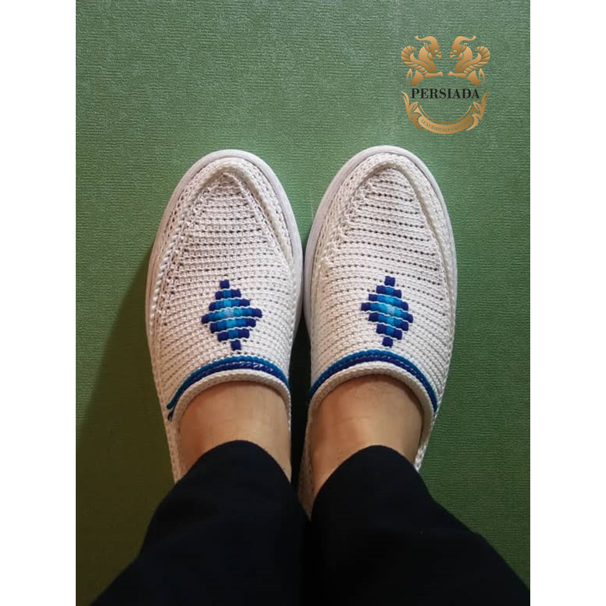 Give Traditional Persian Shoes | Cotton Handmade | PHG701 | Persiada