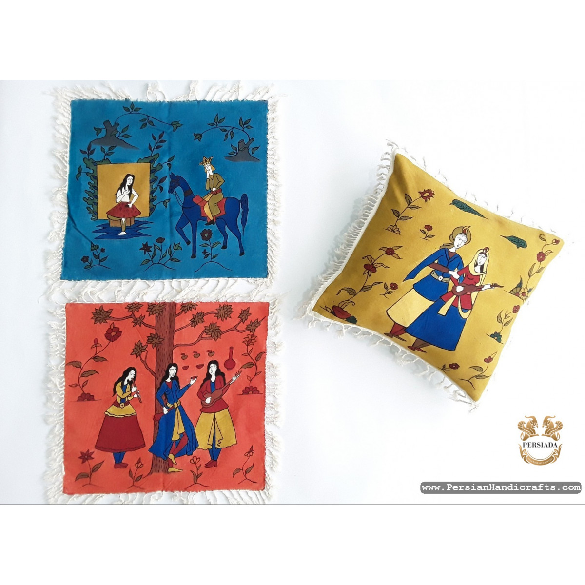 Cushion Cover Tablecloth | Handmade Organic Cotton | PHGH601 Persiada