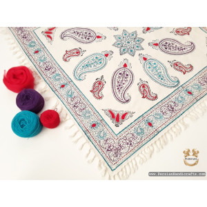 Square Tablecloth | Handmade Organic Cotton | PHGH607 Persiada