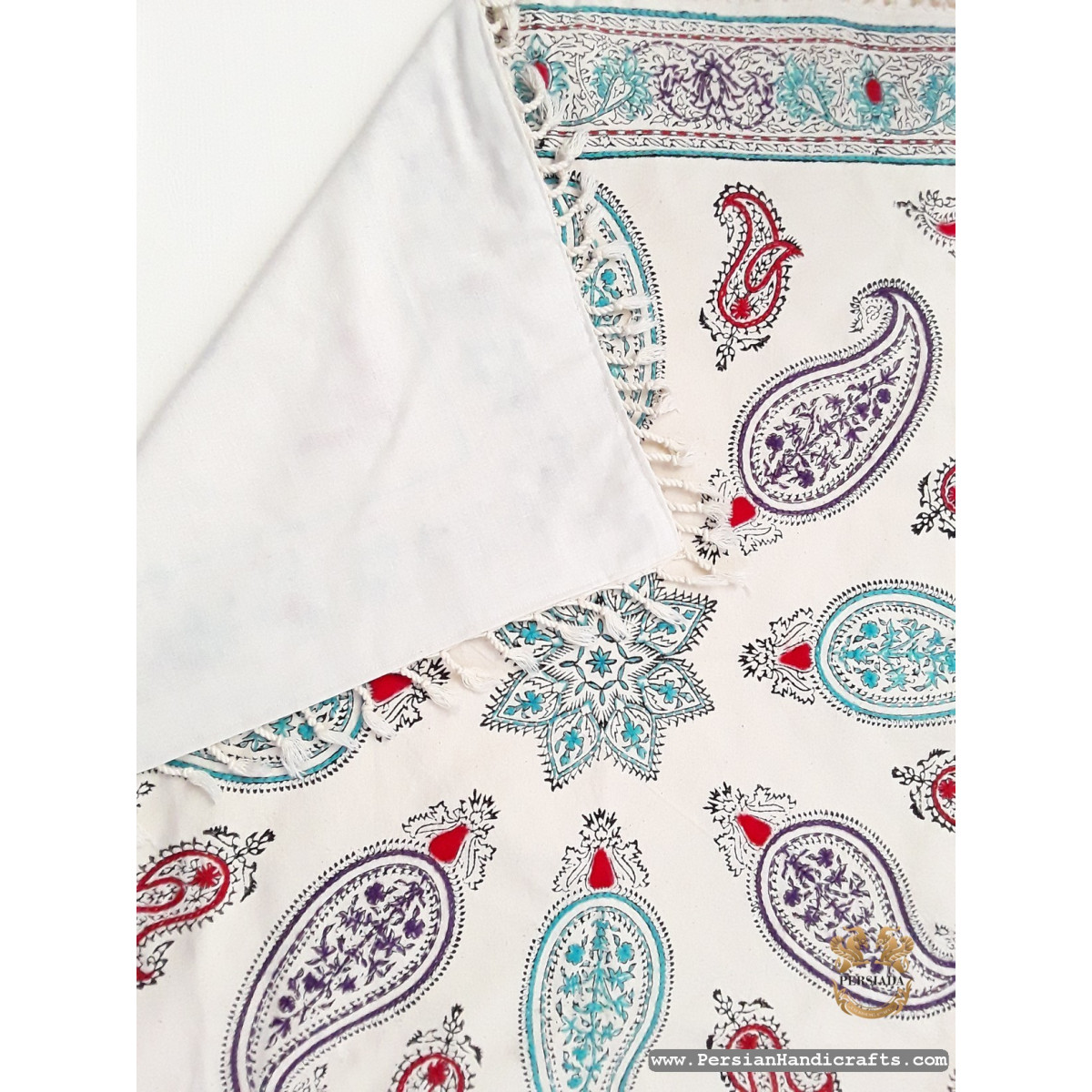 Square Tablecloth | Handmade Organic Cotton | PHGH607 Persiada