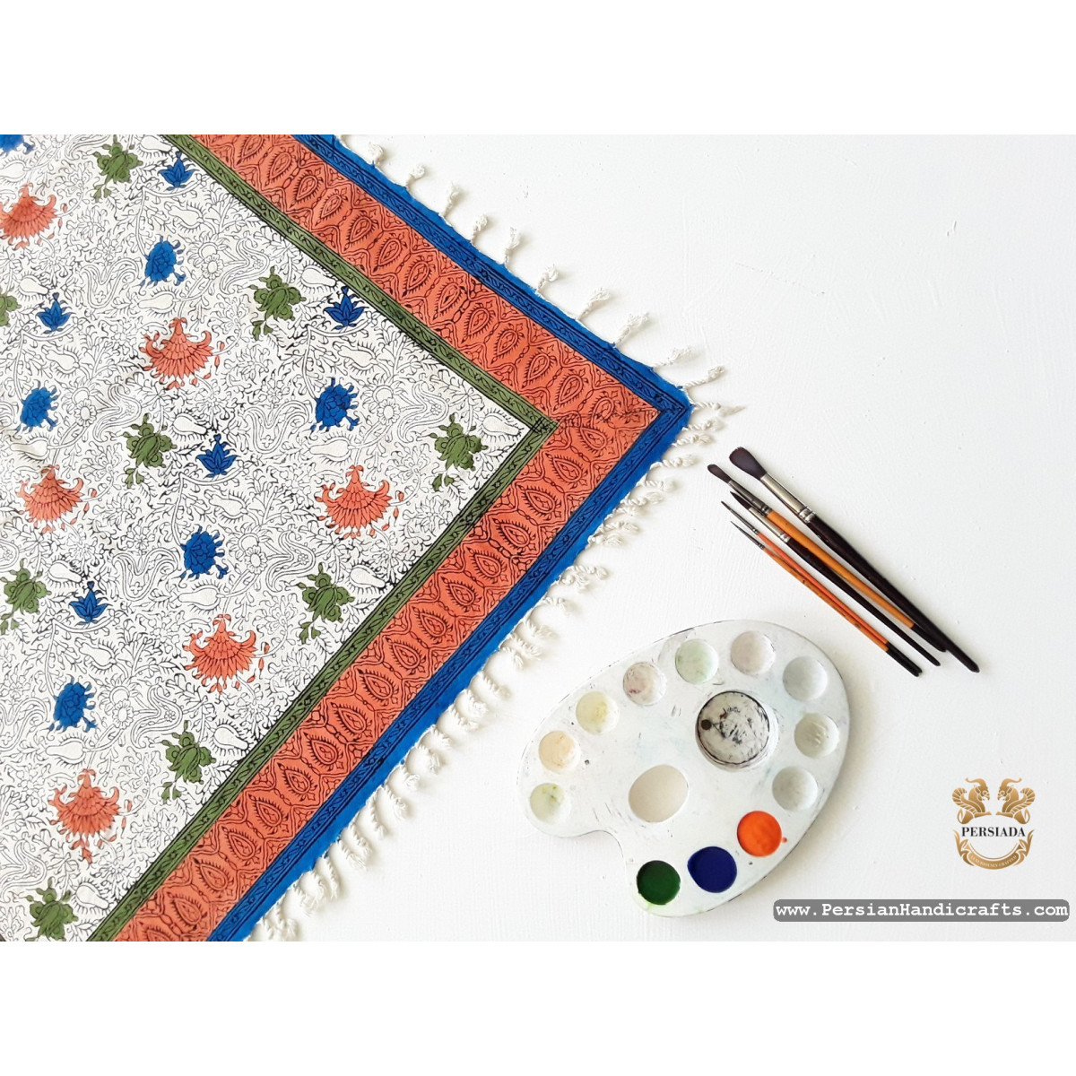 Square Tablecloth | Handmade Organic Cotton | PHGH610 Persiada