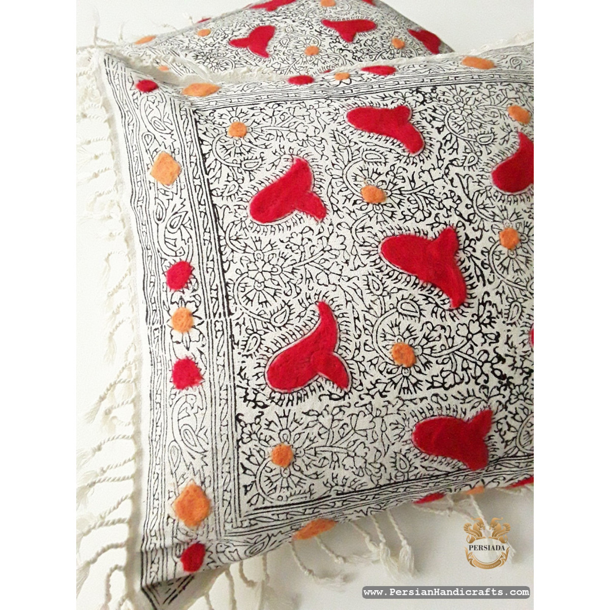 Cushion Cover Tablecloth | Handmade Organic Cotton| PHGH618 Persiada