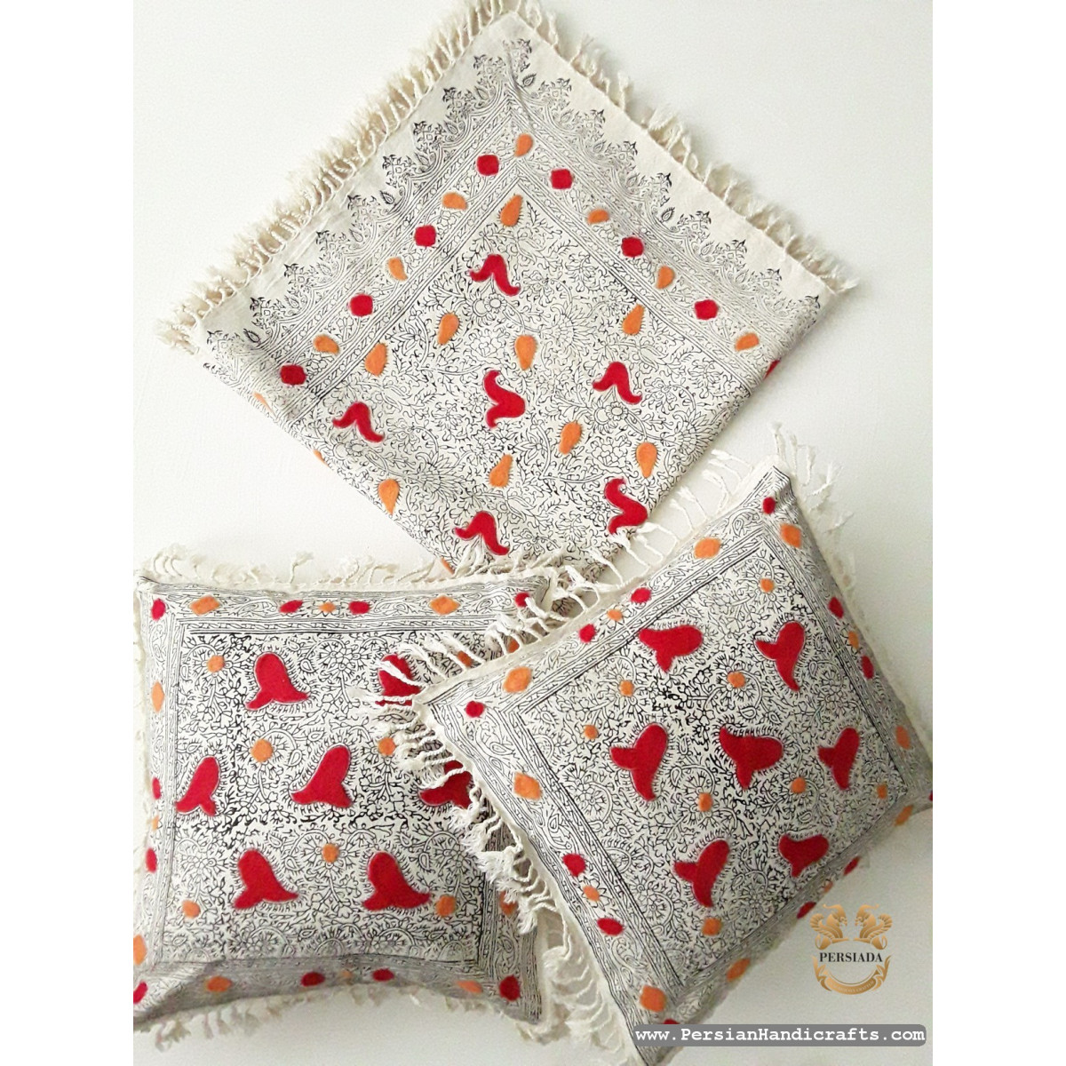 Cushion Cover Tablecloth | Handmade Organic Cotton| PHGH618 Persiada