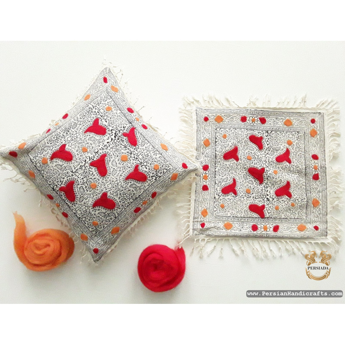 Cushion Cover Tablecloth | Handmade Organic Cotton| PHGH618 Persiada