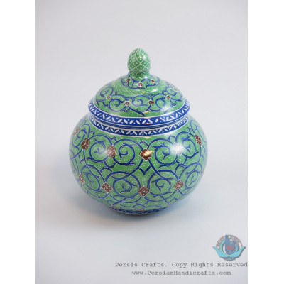 Enamel (Minakari)  Eslimi Sugar Pot/Candy Dish - PE1117