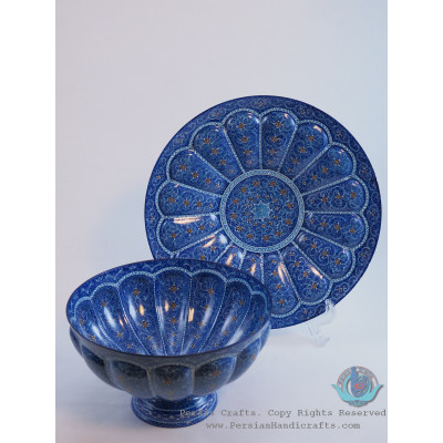 Enamel (Minakari) Candy/Nuts Bowl & Plate - PE1121 Enamel (Minakari) Candy/Nuts Bowl & Plate - PE1121