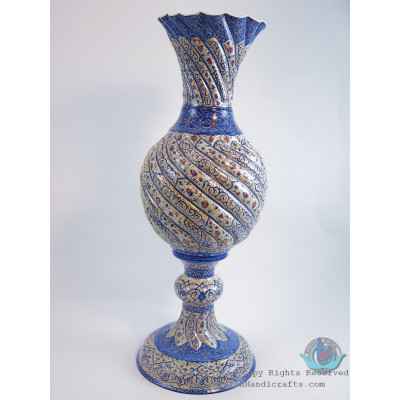 Enamel (Minakari)  Eslimi Pedestal Flower Vase - PE1141