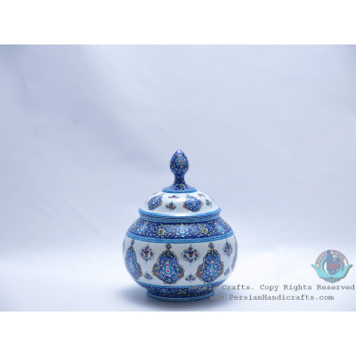 Enamel (Minakari) Eslimi Sugar Pot/Candy Dish - PE1180