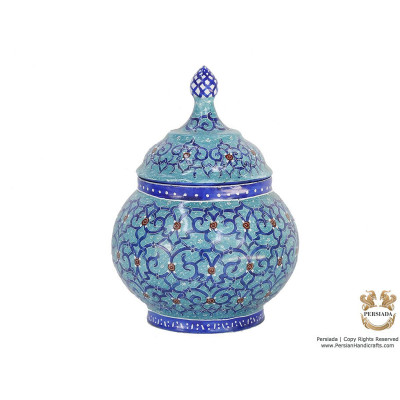 Mini Sugar Pot - Enamel Minakari | PE4106