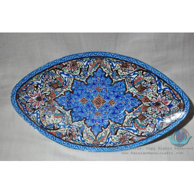Enamel Minakari Oval Decor Plate - PE1007