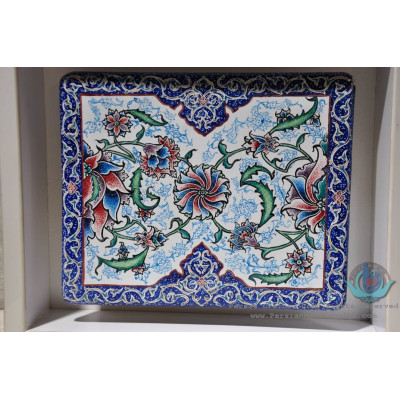 Enamel Minakari Rectangle Decor Plate - PE1010