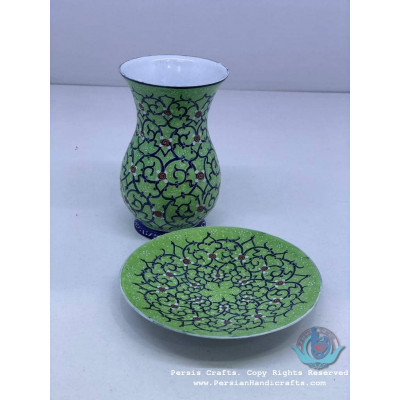 Enamel (Minakari) Tea Cup & Saucer - PE1040