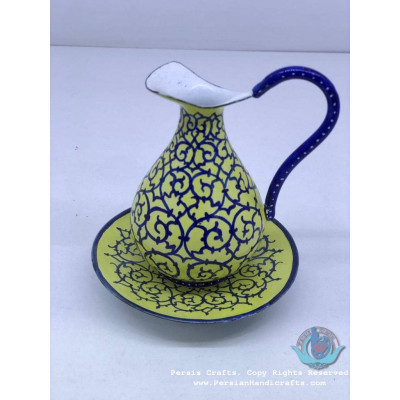 Small Cruet Saucer - Enamel (Minakari) on Copper- PE1053