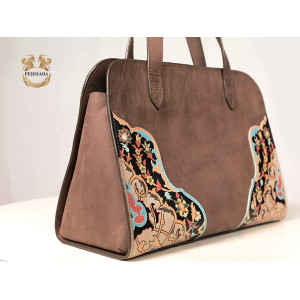 Handmade Satchel Bag | Hand Painted on Leather | PHB101 | Persiada 