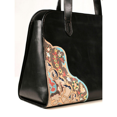 Handmade Satchel Bag | Hand Painted on Leather | PHB102