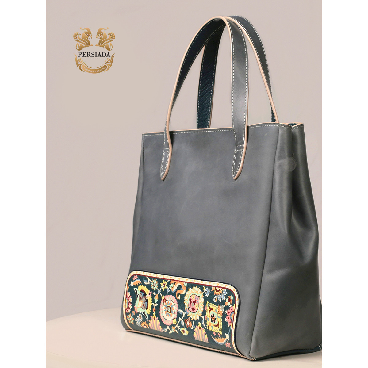 Handmade Satchel Bag | Hand Painted on Leather | PHB103 | Persiada 