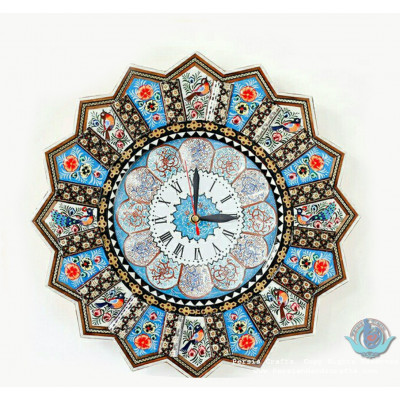 Khatam Marquetry Wall Clock - PKH1026 Khatam Marquetry Wall Clock - PKH1026