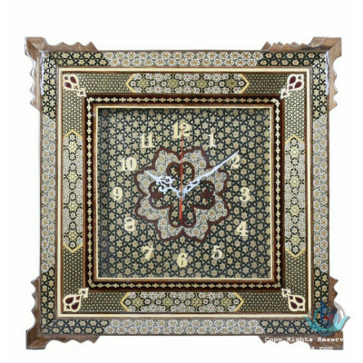Khatam Marquetry Wall Clock - PKH1028 Khatam Marquetry Wall Clock - PKH1028