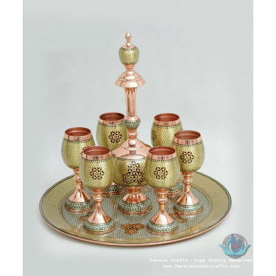 Khatam Marquetry on Copper Traditional Samovar Tea Maker - PKH1032