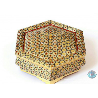Khatam Wood Marquetry Candy Box - PKH1037