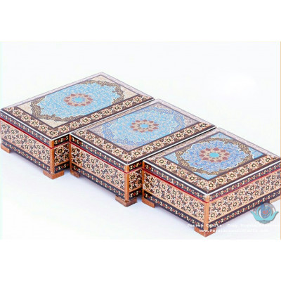 Khatam Wood Marquetry Jewelry Box Set - PKH1044