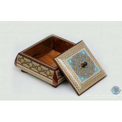 Khatam Wood Marquetry Candy Box - PKH1047