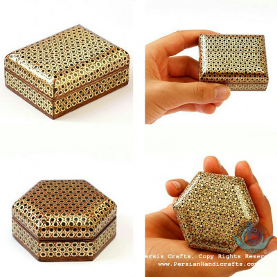 Khatam Wood Marquetry Jewelry Box - PKH1050