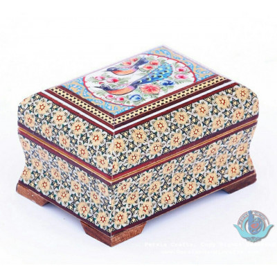 Khatam Wood Marquetry Jewelry Box with Miniature - PKH1059