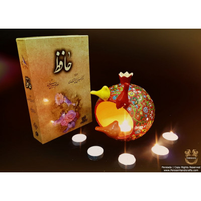 Tea Light Candleholder Persian Enamel on Pottery | HPM513 Tea Light Candleholder Persian Enamel on Pottery | HPM513