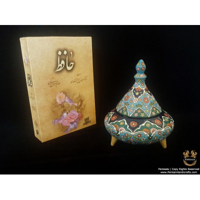 Candy Pot Persian Enamel on Pottery | HPM520