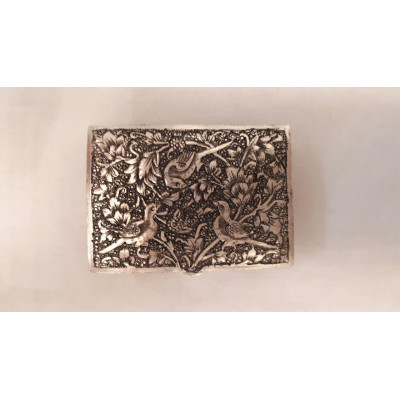 Hand Engraved Silver Jewelry Box - HS1000 Hand Engraved Silver Jewelry Box - HS1000