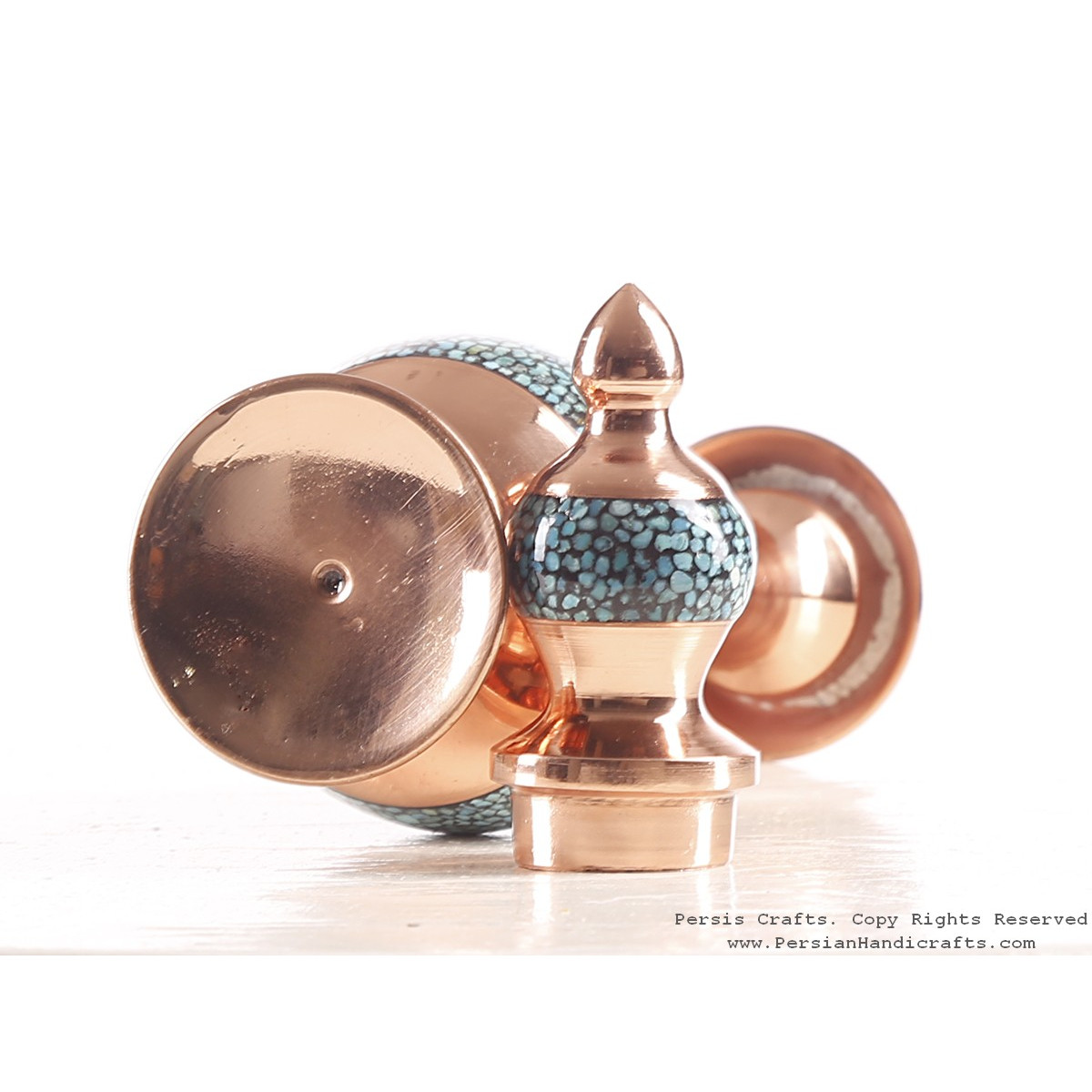 Turquoise Inlaying (FiroozehKoobi) Sake Jug - HTI3003-Persian Handicrafts