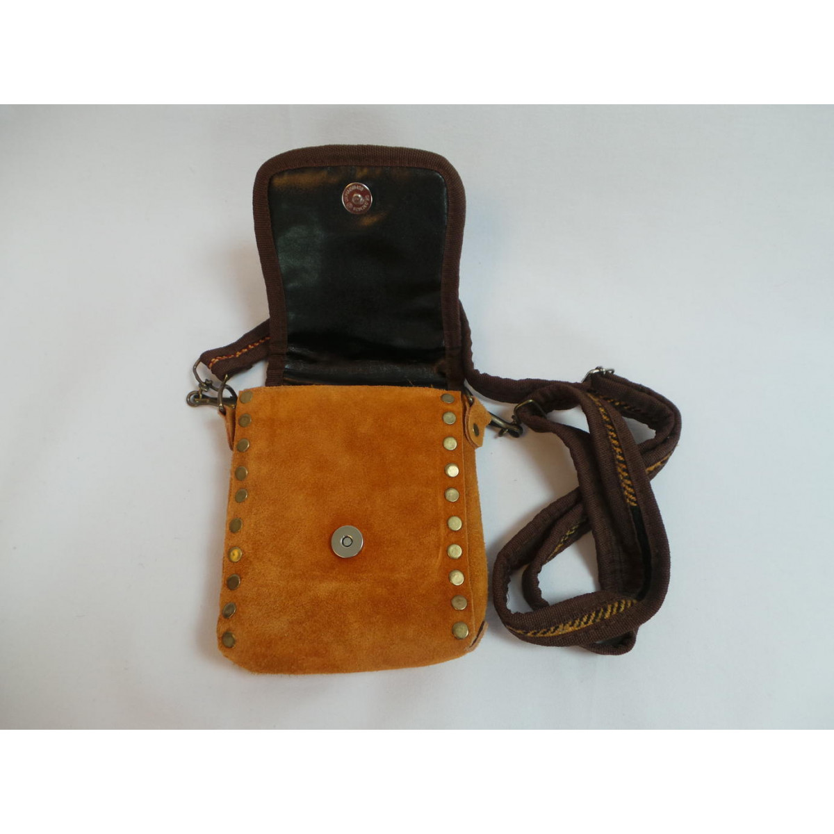 Shoulder / Saddle Leather & Kilim Handmade Bag - HPW3001-Persian Handicrafts