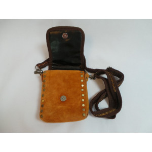Shoulder / Saddle Leather & Kilim Handmade Bag - HPW3001-Persian Handicrafts