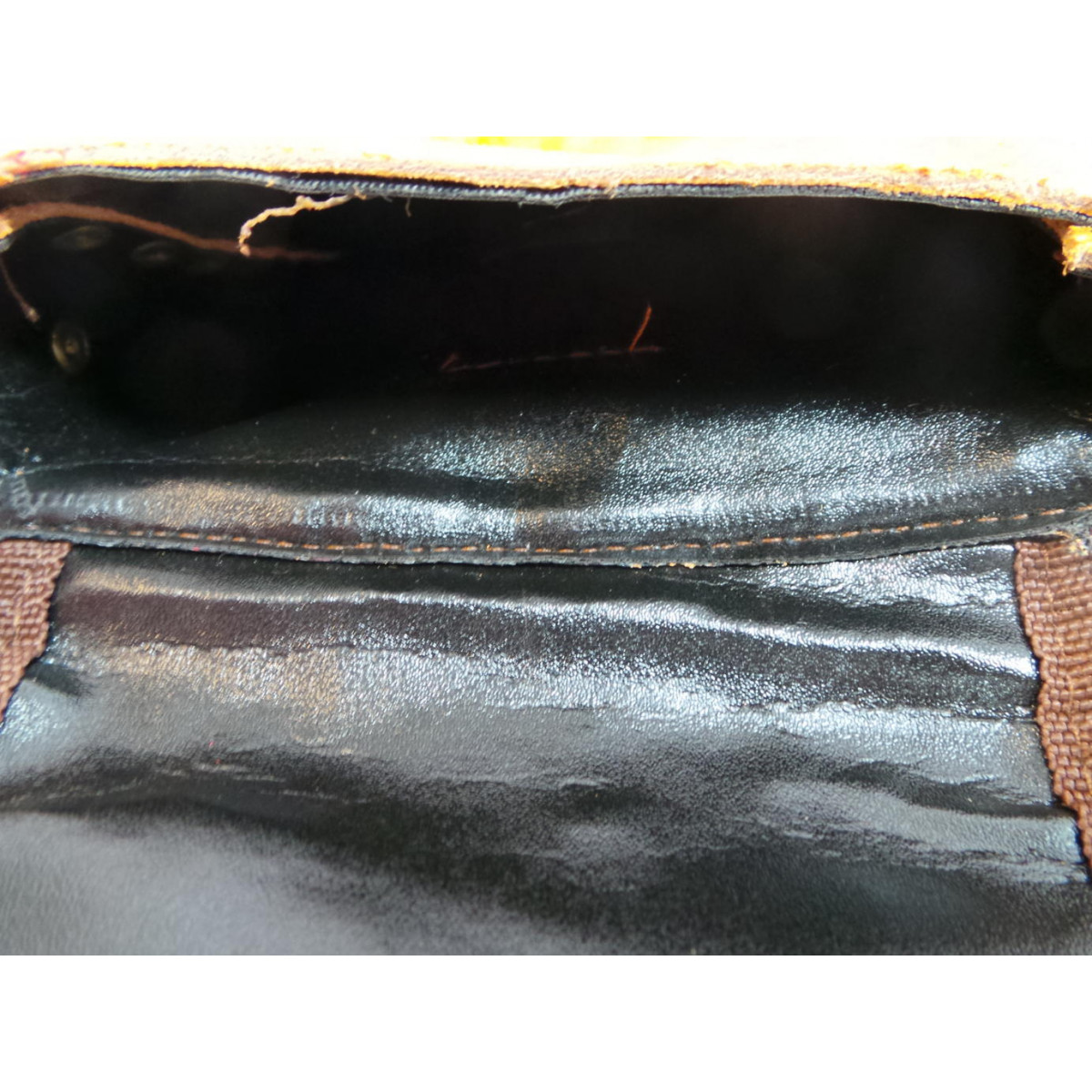 Shoulder / Saddle Leather & Kilim Handmade Bag - HPW3001-Persian Handicrafts