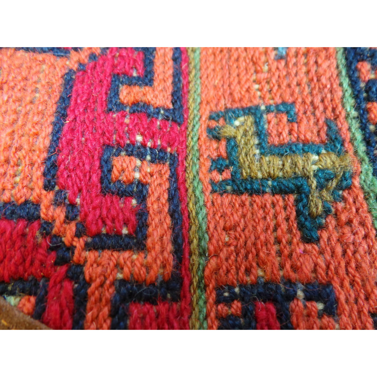 Shoulder / Saddle Leather & Kilim Handmade Bag - HPW3002-Persian Handicrafts