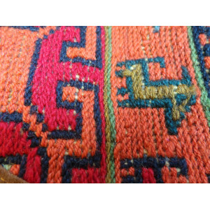 Shoulder / Saddle Leather & Kilim Handmade Bag - HPW3002-Persian Handicrafts