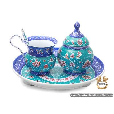 Tea Sugar Set | Hand Painted Enamel Minakari | HE7101