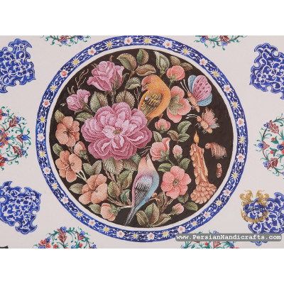 Wall Plate | Flower & Bird Enamel Minakari | HE7106